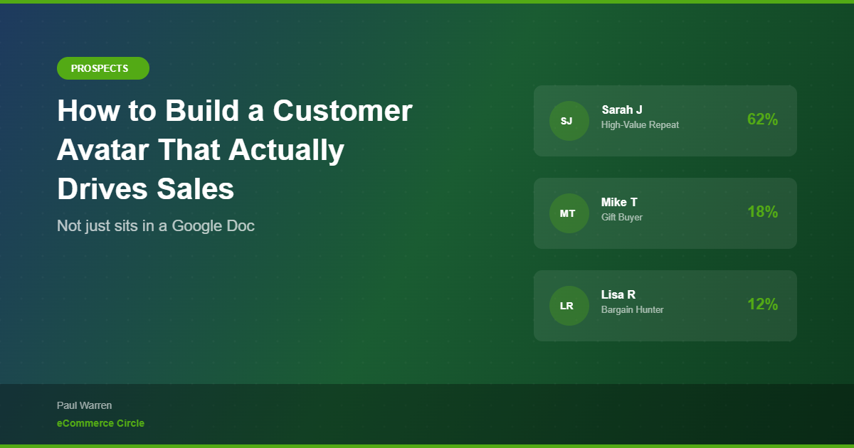 How to Build a Customer Avatar That Actually Drives Sales (Not Just Sits in a Google Doc)