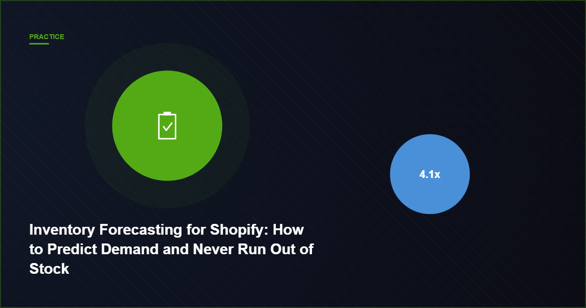 Inventory Forecasting for Shopify: How to Predict Demand and Never Run Out of Stock