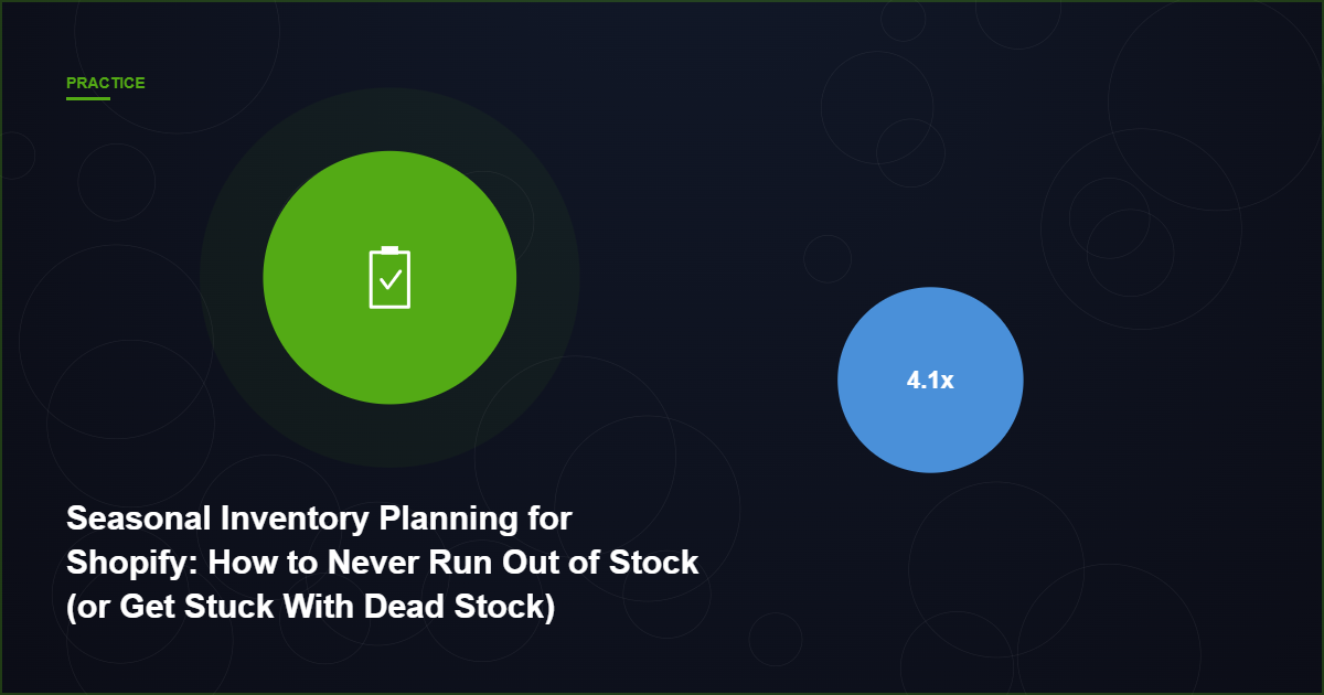 Seasonal Inventory Planning for Shopify: How to Never Run Out of Stock (or Get Stuck With Dead Stock)