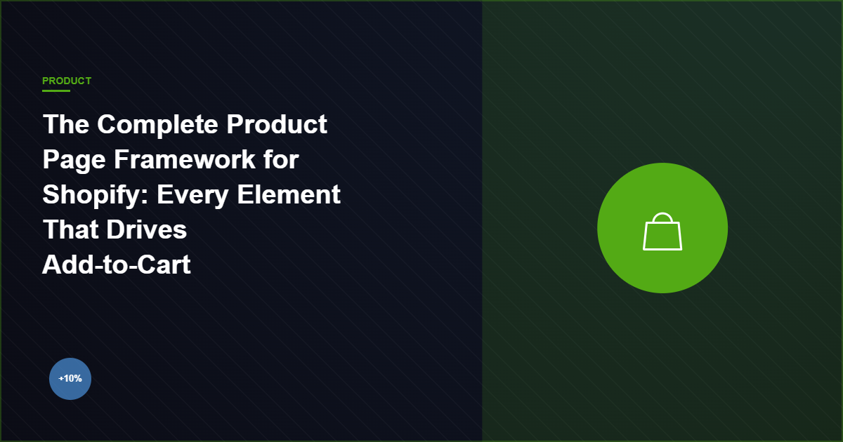 The Complete Product Page Framework for Shopify: Every Element That Drives Add-to-Cart