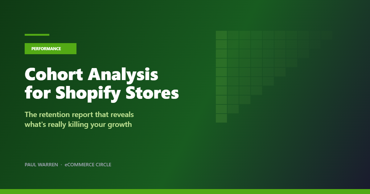 Cohort analysis for Shopify stores featured image