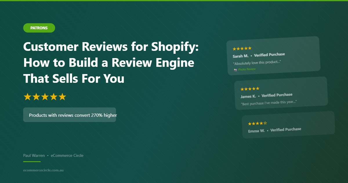 Customer Reviews for Shopify: How to Build a Review Engine That Sells For You