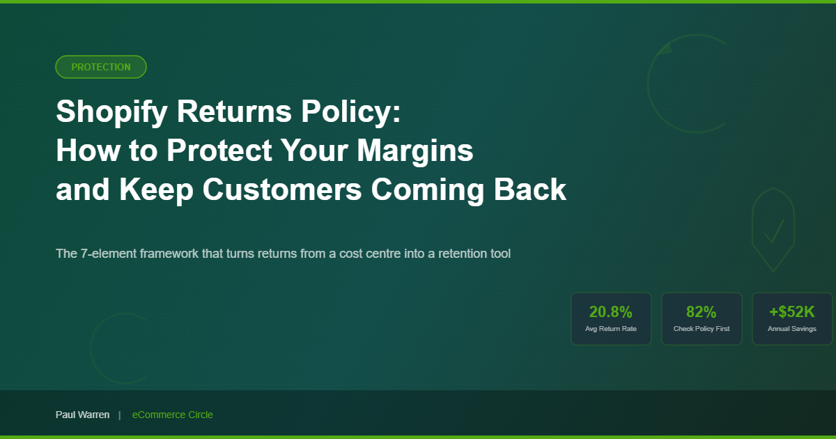 Shopify Returns Policy: How to Protect Your Margins and Keep Customers Coming Back