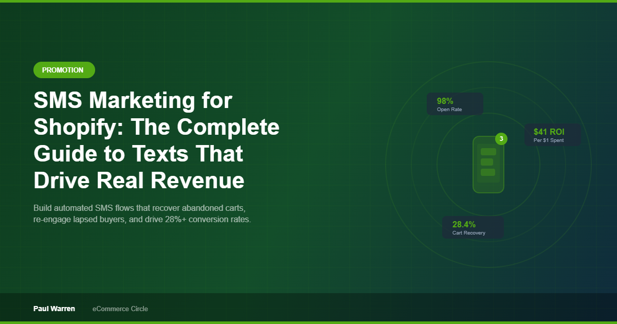 SMS Marketing for Shopify: The Complete Guide to Texts That Drive Real Revenue