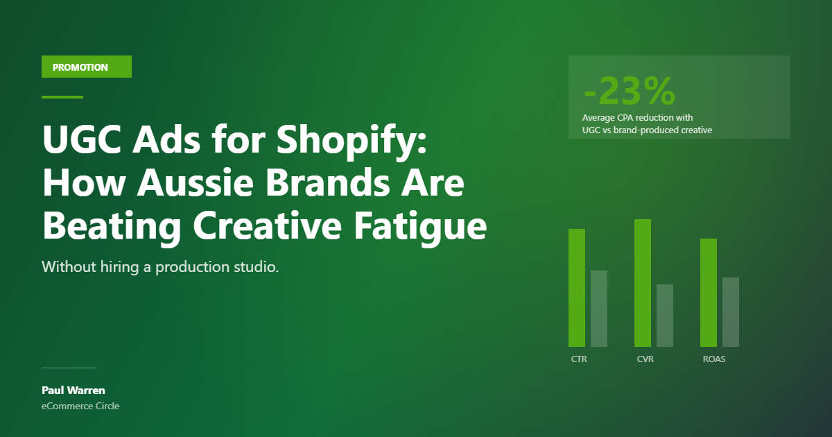 UGC Ads for Shopify featured image — Promotion category, Paul Warren, eCommerce Circle