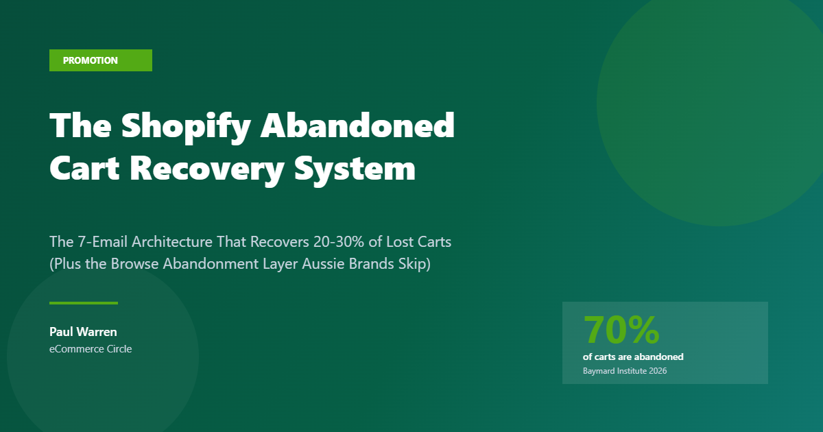 The Shopify Abandoned Cart Recovery System featured image