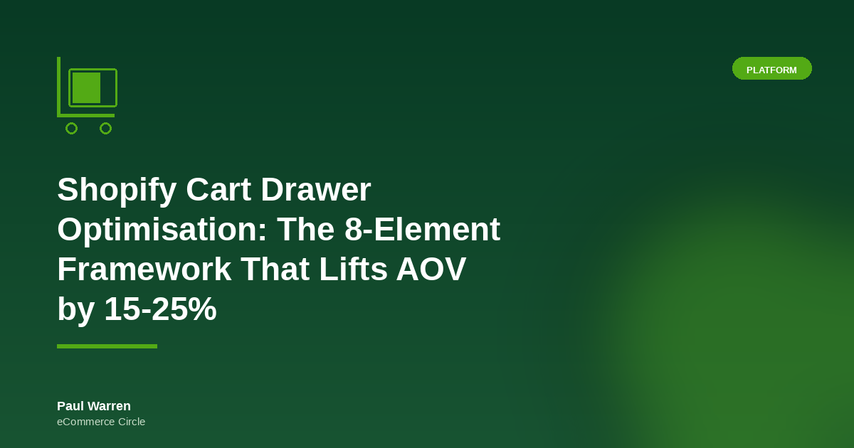 Shopify Cart Drawer Optimisation 8 Element Framework featured image