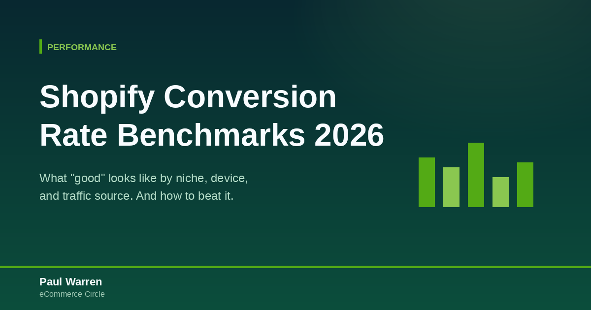 Shopify Conversion Rate Benchmarks 2026 featured image