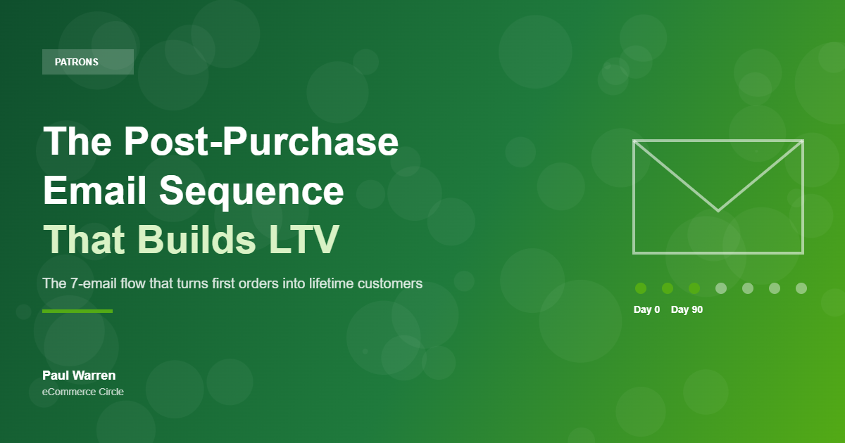 eCommerce Circle - The Post-Purchase Email Sequence That Builds LTV