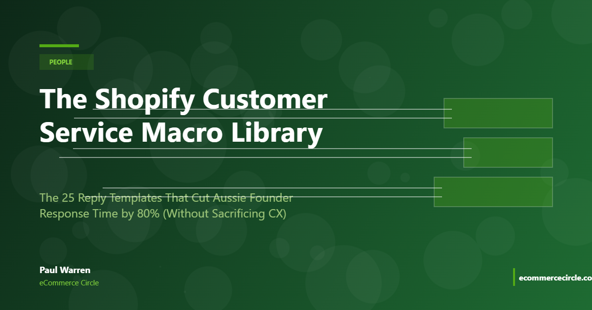 The Shopify Customer Service Macro Library featured image