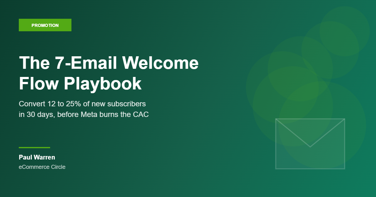 The 7-email welcome flow playbook featured image