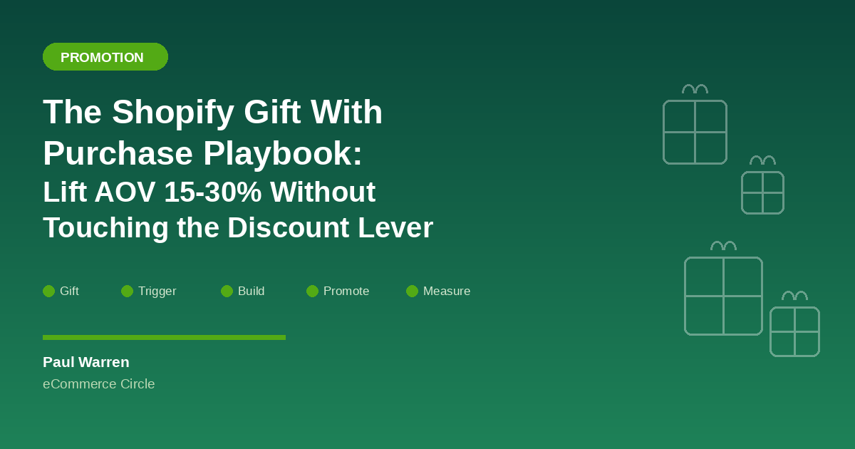 The Shopify Gift With Purchase Playbook: The 5-Move System Aussie DTC Founders Use to Lift AOV 15 to 30% (Without Touching the Discount Lever)