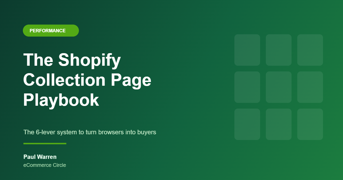 The Shopify Collection Page Playbook featured image