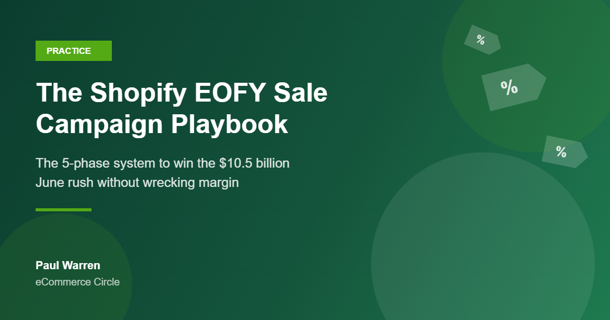 The Shopify EOFY Sale Campaign Playbook featured image