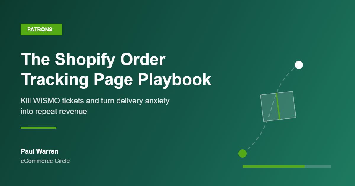 The Shopify Order Tracking Page Playbook: The 5-Layer System Aussie DTC Founders Use to Kill WISMO Tickets and Turn Delivery Anxiety Into Repeat Revenue