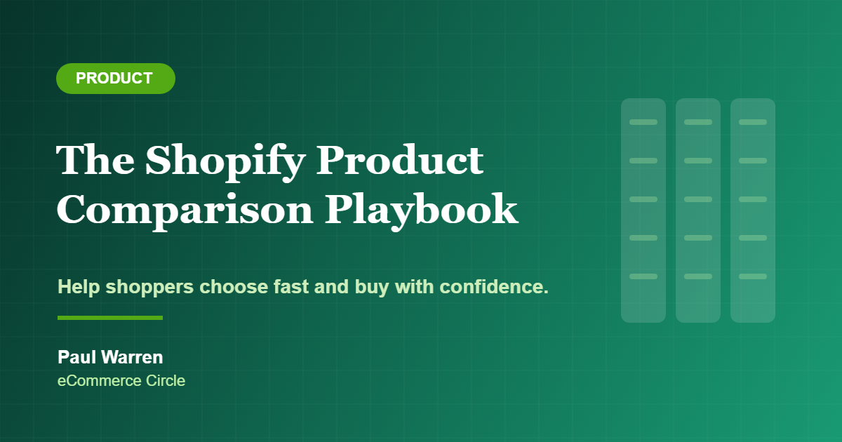 Shopify Product Comparison Playbook featured image
