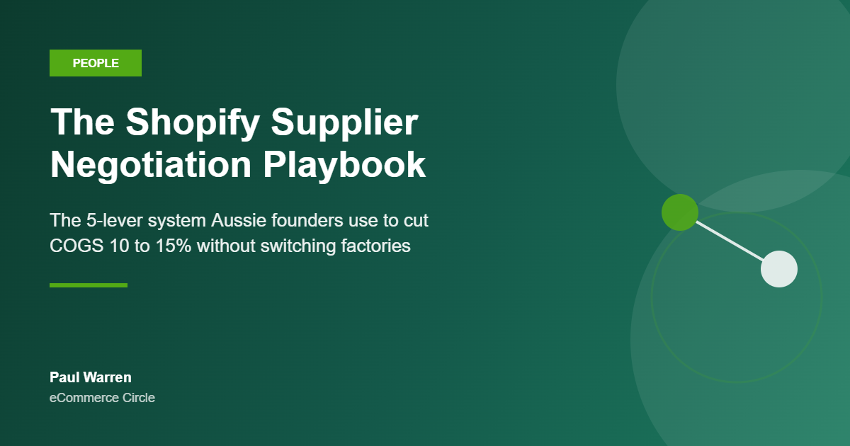 The Shopify Supplier Negotiation Playbook featured image