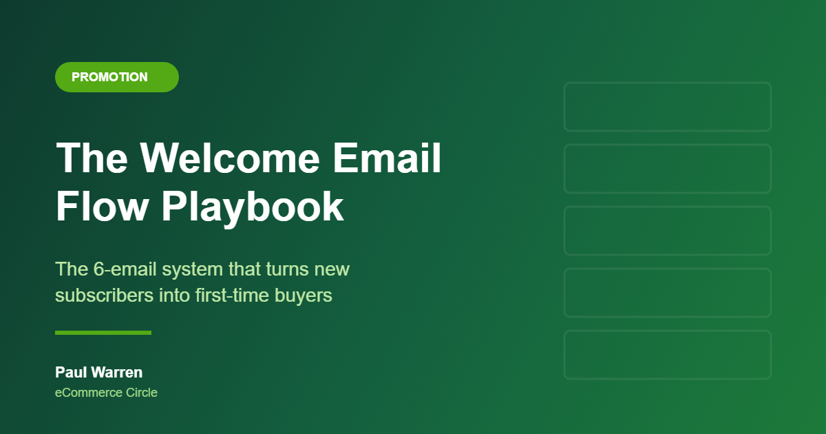 The Shopify Welcome Email Flow Playbook: The 6-Email System Aussie DTC Founders Use to Turn New Subscribers Into First-Time Buyers