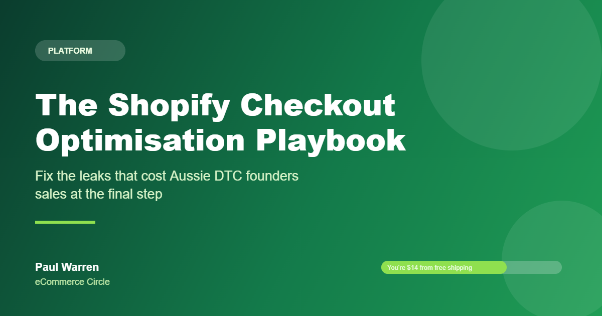 The Shopify Checkout Optimisation Playbook featured image