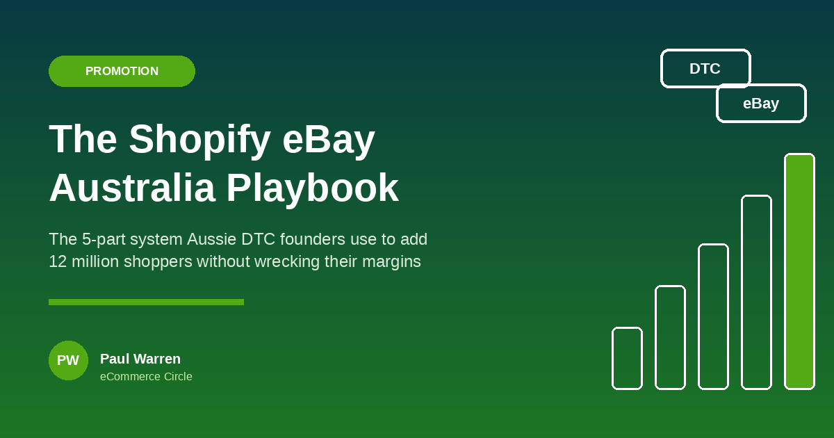 The Shopify eBay Australia Playbook: The 5-Part System Aussie DTC Founders Use to Add 12 Million Shoppers Without Wrecking Their Margins