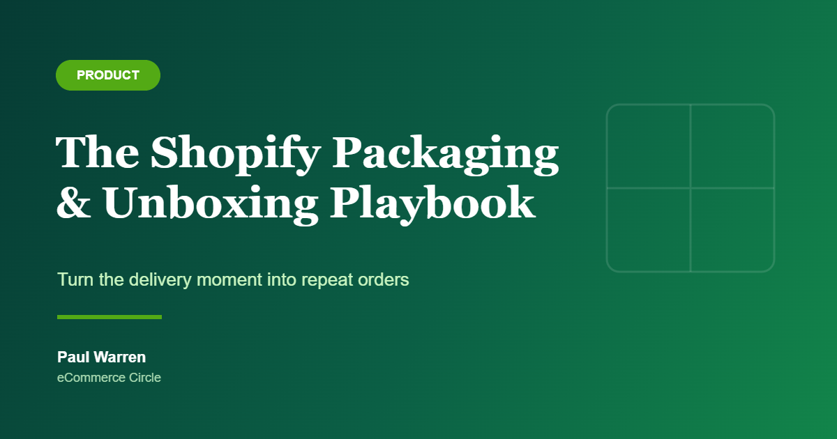 The Shopify Packaging and Unboxing Playbook featured image
