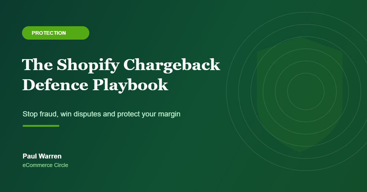 The Shopify Chargeback Defence Playbook featured image
