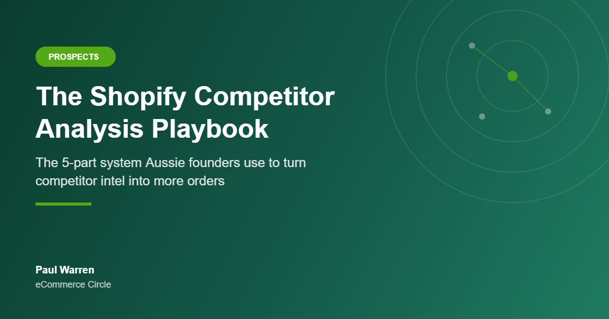 The Shopify Competitor Analysis Playbook featured image