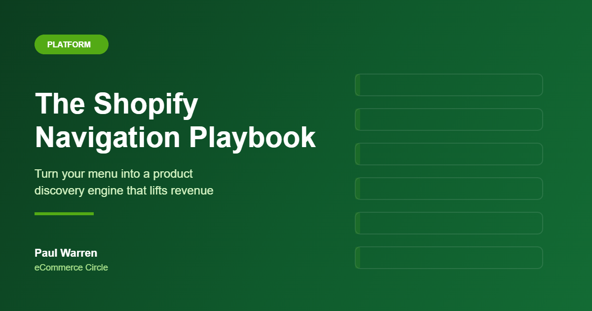 The Shopify Navigation Playbook: How Aussie DTC Founders Turn Their Menu Into a Product Discovery Engine