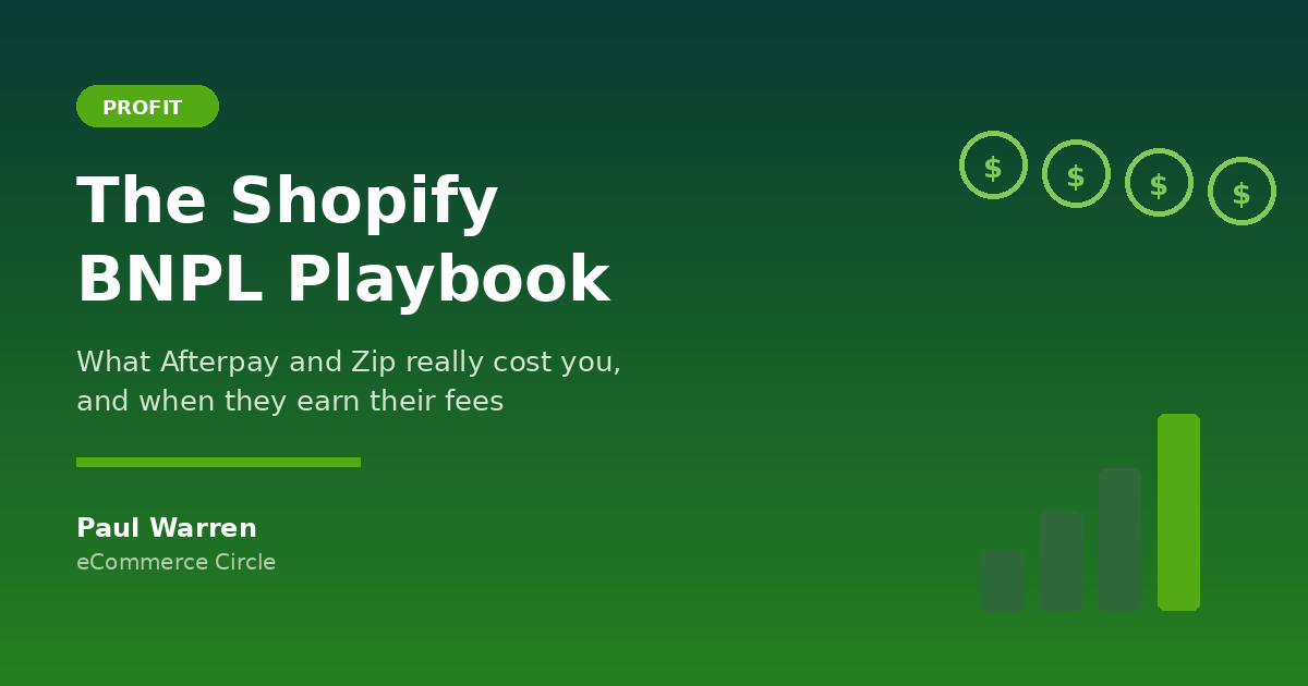 The Shopify BNPL Playbook: The 5-Part System Aussie DTC Founders Use to Decide Whether Afterpay and Zip Earn Their Fees
