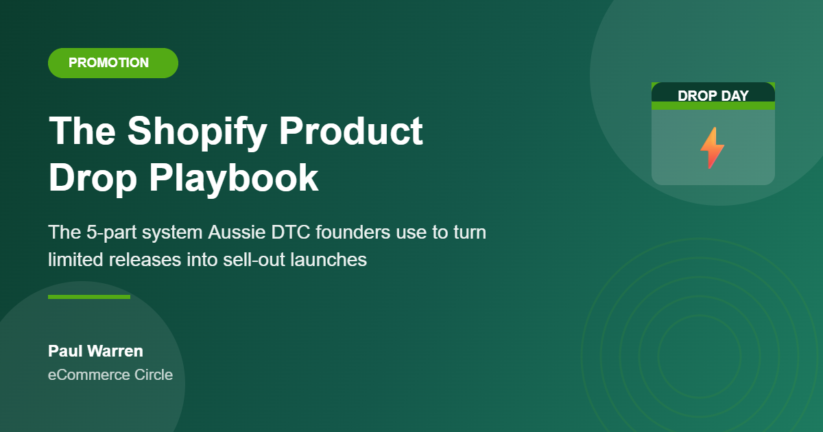 The Shopify Product Drop Playbook featured image