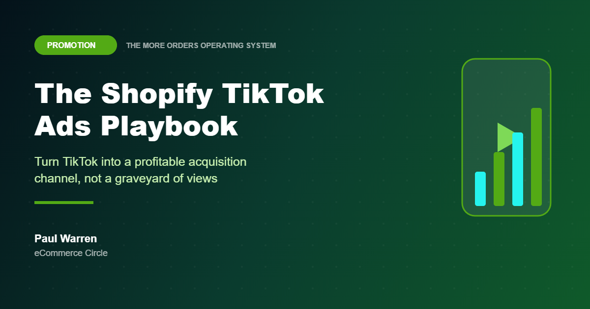 The Shopify TikTok Ads Playbook featured image, eCommerce Circle