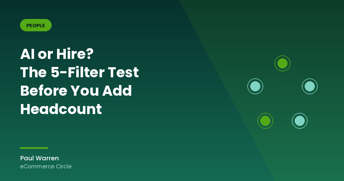 AI or Hire? The 5-Filter Test Aussie Shopify Founders Run Before Adding Headcount