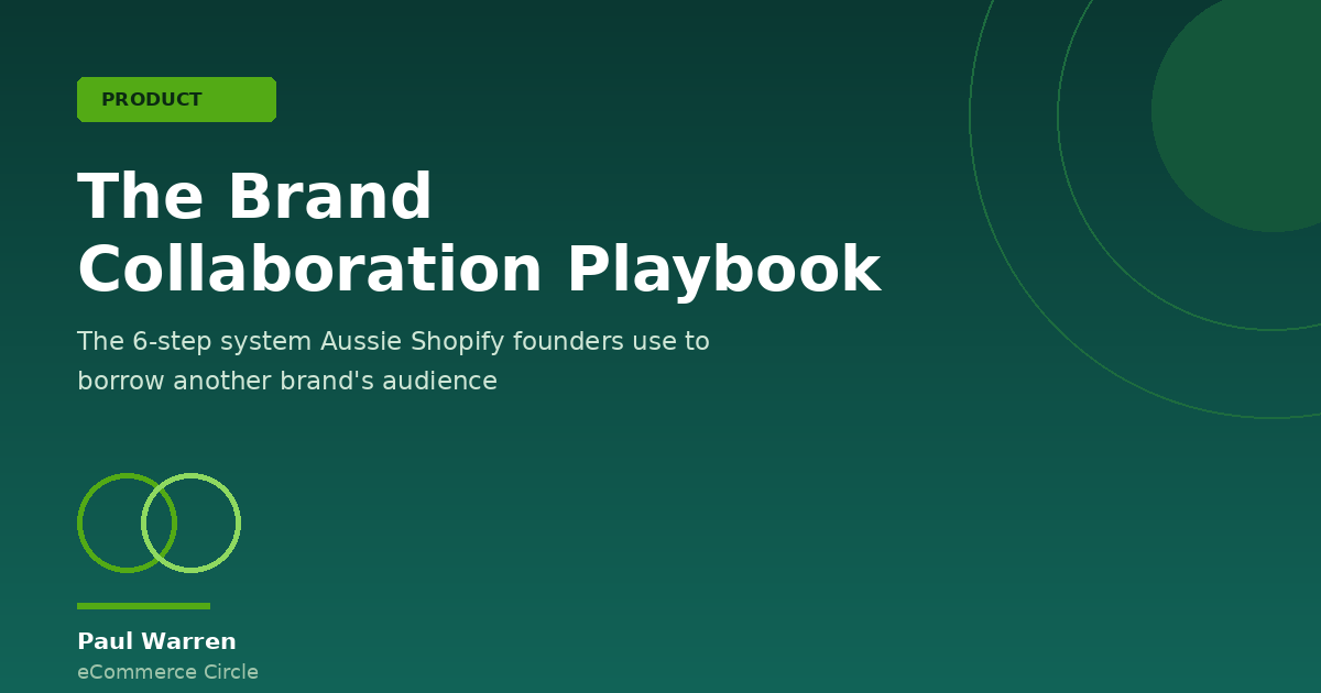 The Brand Collaboration Playbook: The 6-Step System Aussie Shopify Founders Use to Borrow Another Brand’s Audience
