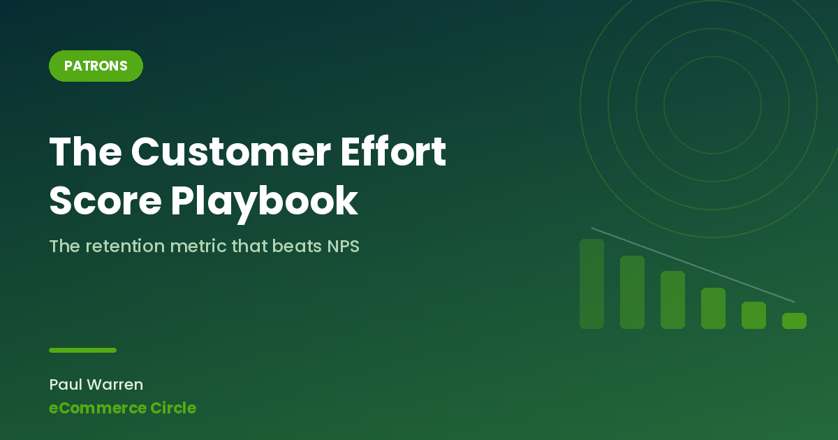 The Customer Effort Score Playbook: The Retention Metric That Beats NPS for Aussie Shopify Stores