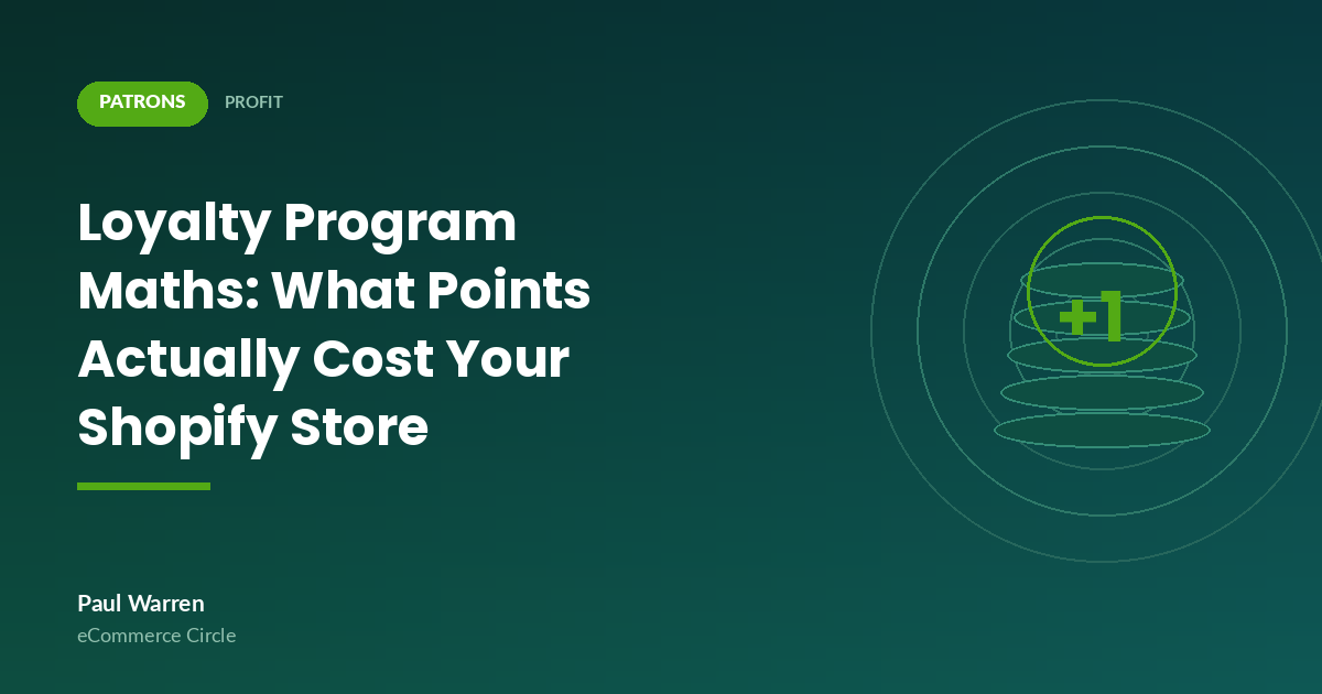Loyalty Program Maths: What Points Actually Cost Your Shopify Store