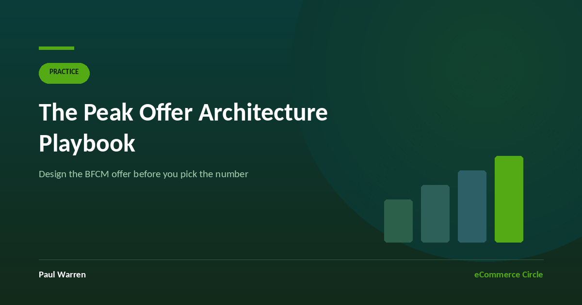 The Peak Offer Architecture Playbook: The 6-Layer System Aussie Shopify Founders Use to Win BFCM Without Wrecking Their Margin