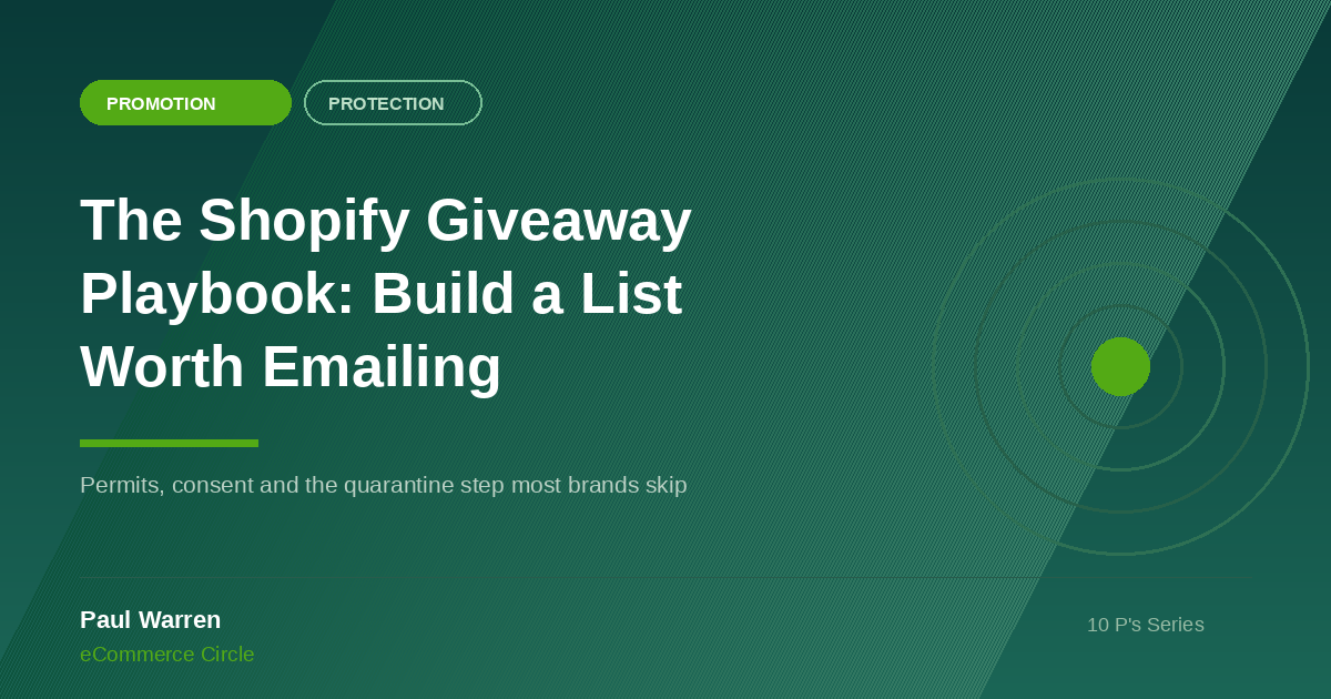 The Shopify Giveaway Playbook: The 6-Stage System Aussie DTC Founders Use to Turn Competition Entrants Into Buyers