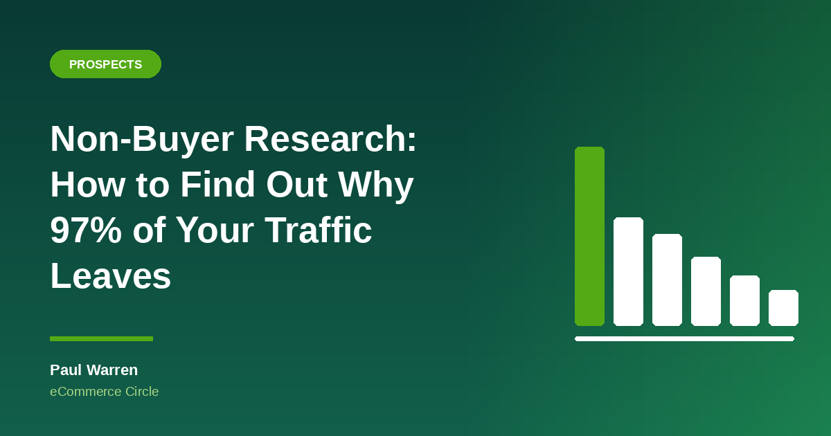 Non-Buyer Research article featured image, eCommerce Circle Prospects