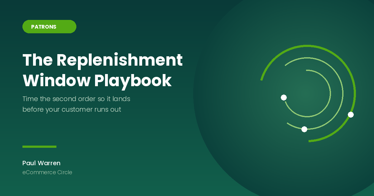 The Replenishment Window Playbook: The 5-Step System Aussie Shopify Founders Use to Time the Second Order