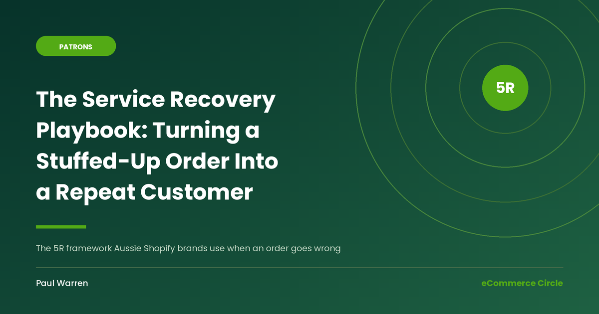 The Service Recovery Playbook: Turning a Stuffed-Up Order Into a Repeat Customer