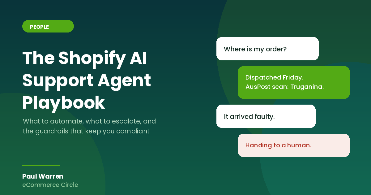 The Shopify AI Support Agent Playbook featured image