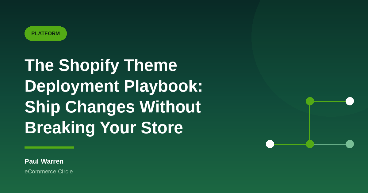 The Shopify Theme Deployment Playbook featured image
