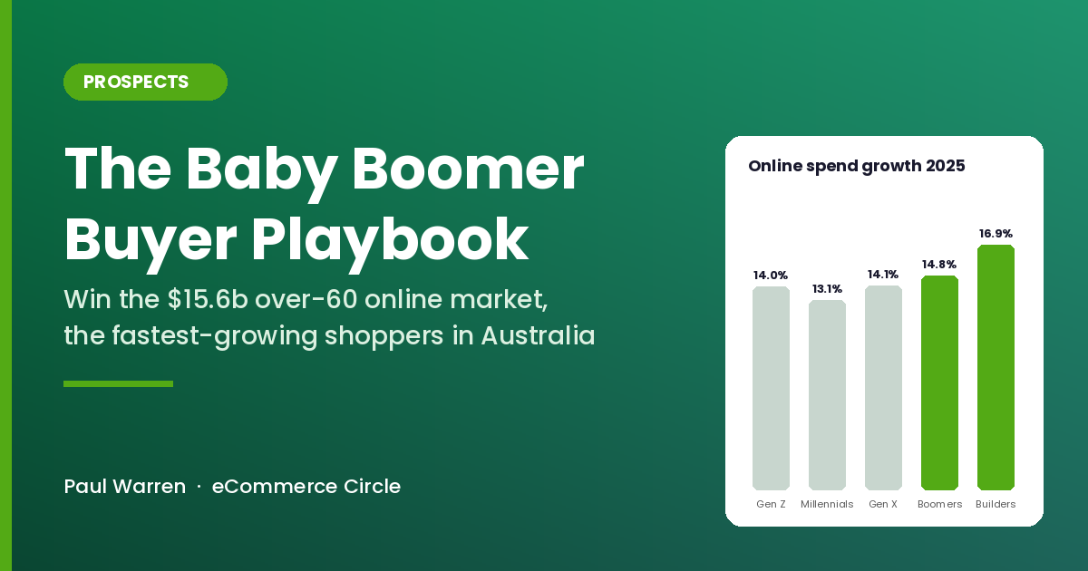 The Baby Boomer Buyer Playbook: The 5-Part System Aussie Shopify Brands Use to Win the Fastest-Growing Shoppers Online