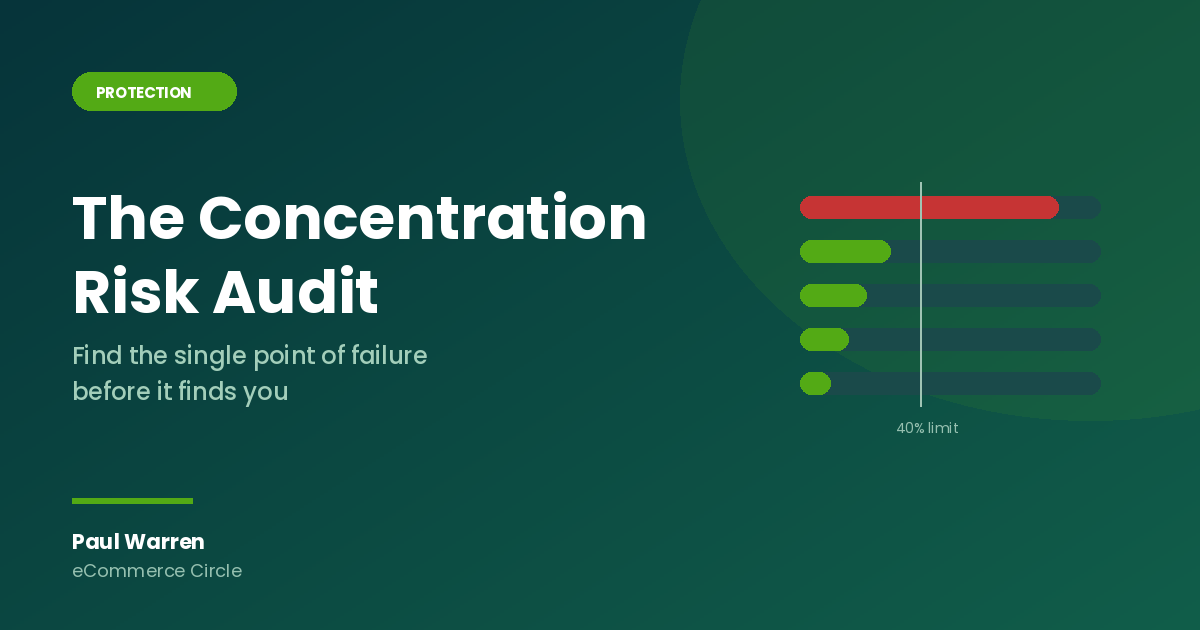 The Concentration Risk Audit for Shopify brands