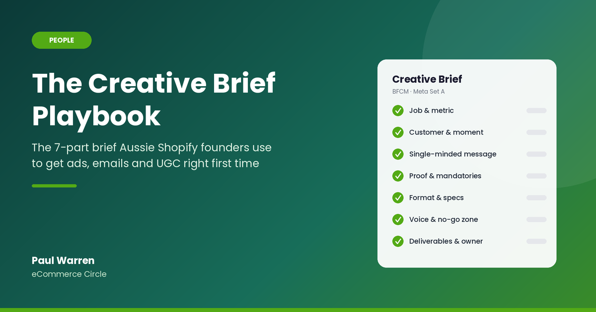 The Creative Brief Playbook for Aussie Shopify founders featured image