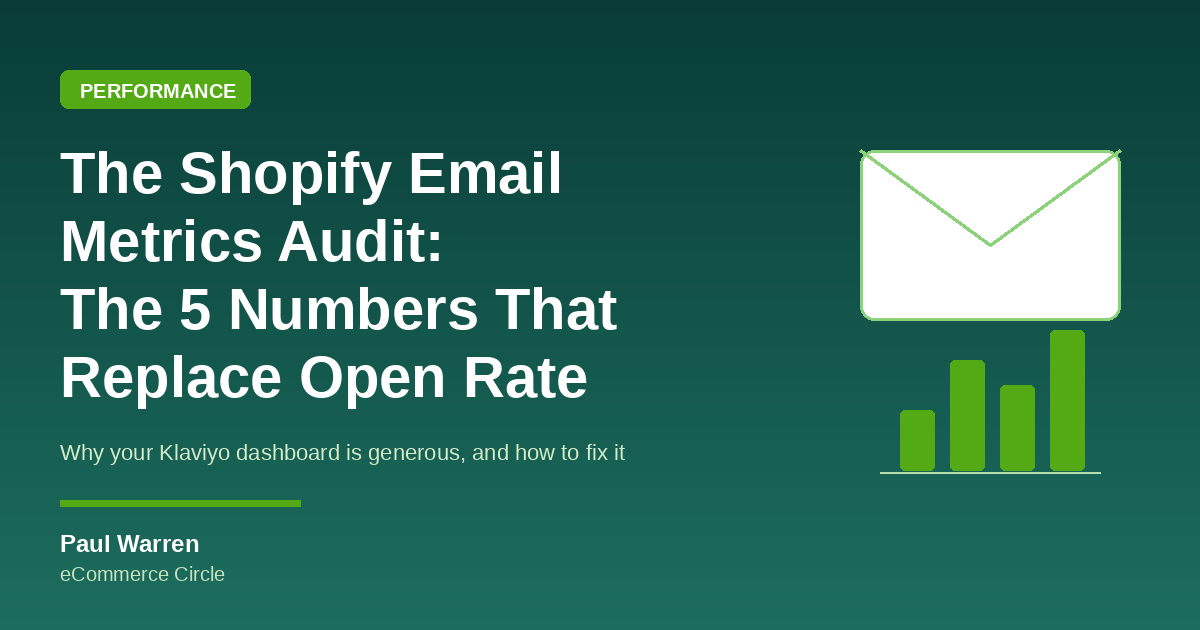 The Shopify Email Metrics Audit: The 5-Number Scorecard Aussie DTC Founders Use to Replace Open Rate (and Find Out What Email Really Earns)