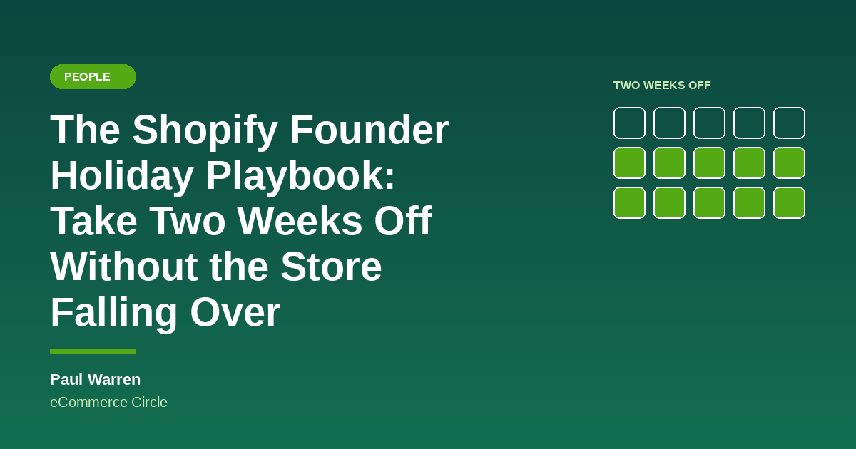 The Shopify Founder Holiday Playbook featured image