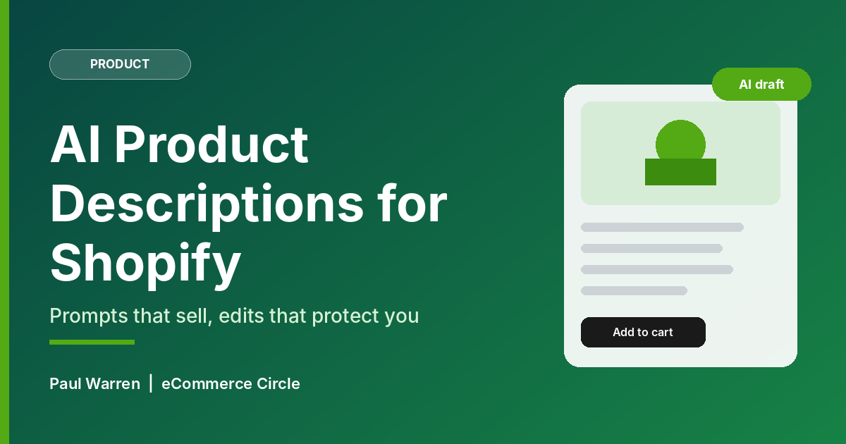 AI Product Descriptions for Shopify: Prompts That Sell
