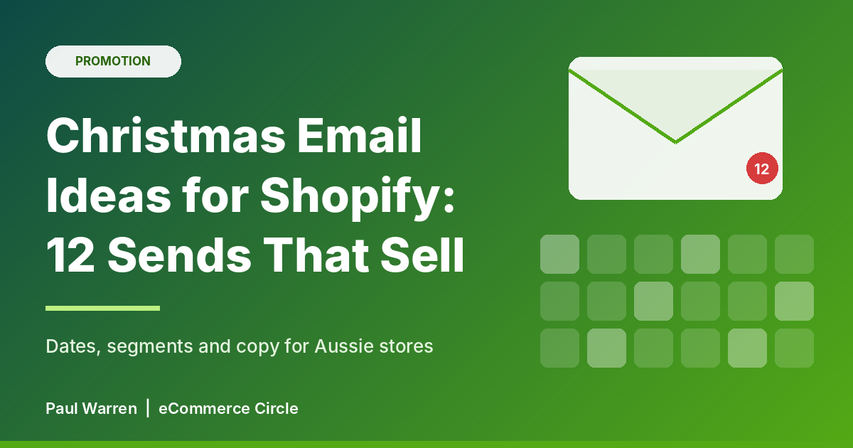 Christmas Email Ideas for Shopify: 12 Sends That Sell