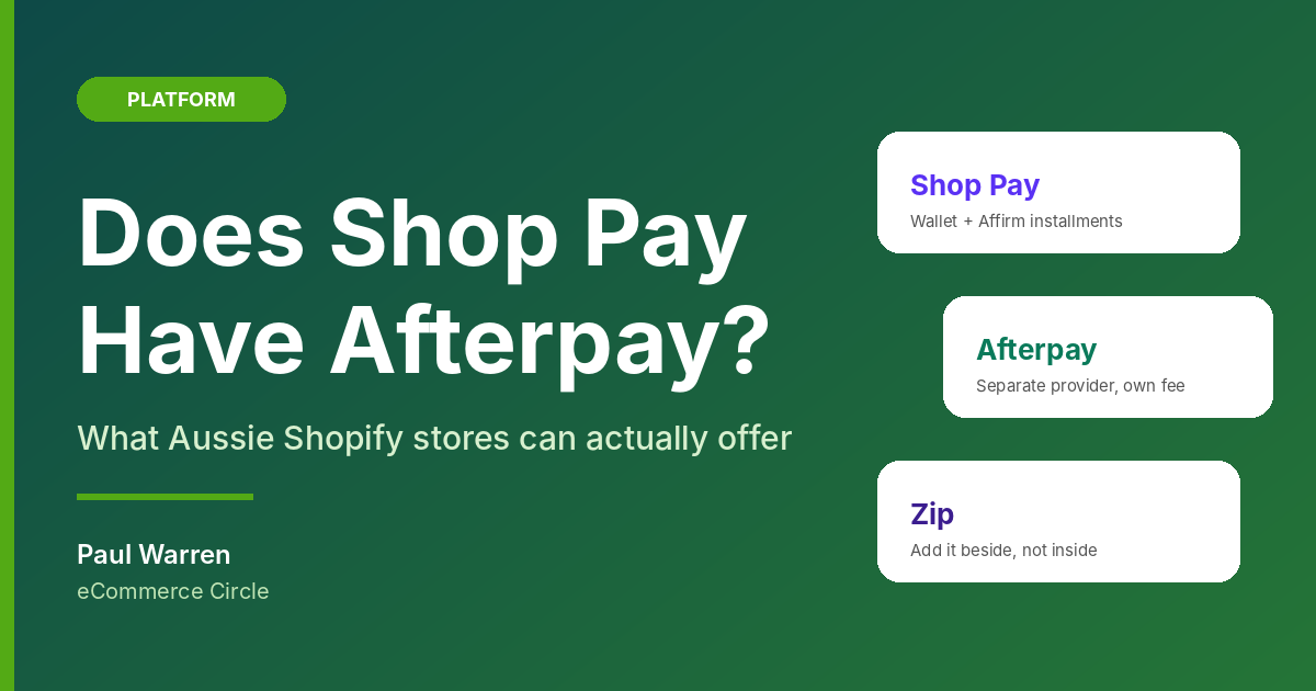 Does Shop Pay Have Afterpay? What Aussie Stores Can Offer